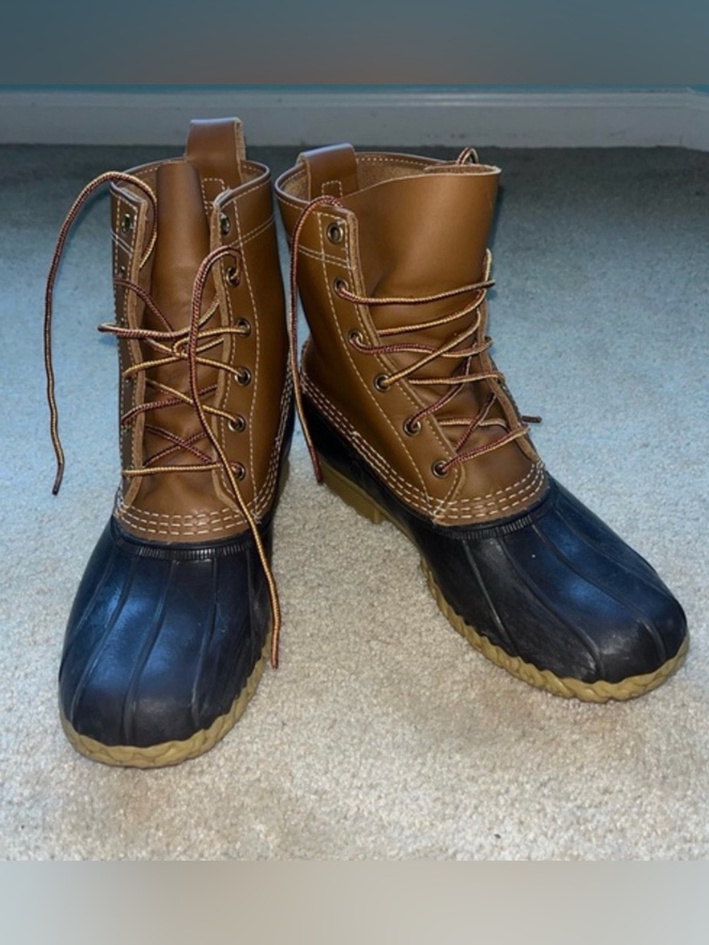 L.L.Bean Women’s Classic Tan Brown Bean Boots - Size 9M - EUC - #212880